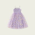 thumbnail image 4 of Gubotare Tulle Dress Girls Tutu Dress for Girls - Embroidered Tulle Tiered Layered Flower Toddler Dress for Wedding & Birthday (Purple,Size 4-5 Years), 4 of 4