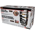 thumbnail image 5 of Performance Tool W7704 17-in Five Level Power Tool Storage Rack: 200 lb Limit, 9-Gauge Solid Steel Frame, Baked on Powder Coat Finish with 1/4-in Peg Holes, For Garage/Home, Black/White, 5 of 6