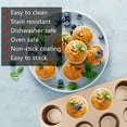 thumbnail image 6 of Bakeware Set Baking Pan Set Non-Stick Kitchen Oven Round/Square Cake Pan, Muffin Pan, Baking Pan, Cookie Sheet Set Baking Supplies Christmas GOLD, 6 of 8