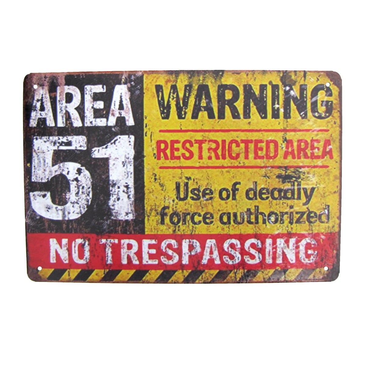 Metal Plate Sign Private Property NO Trespass Cave Home Gate Decor Warn Bar Tin 