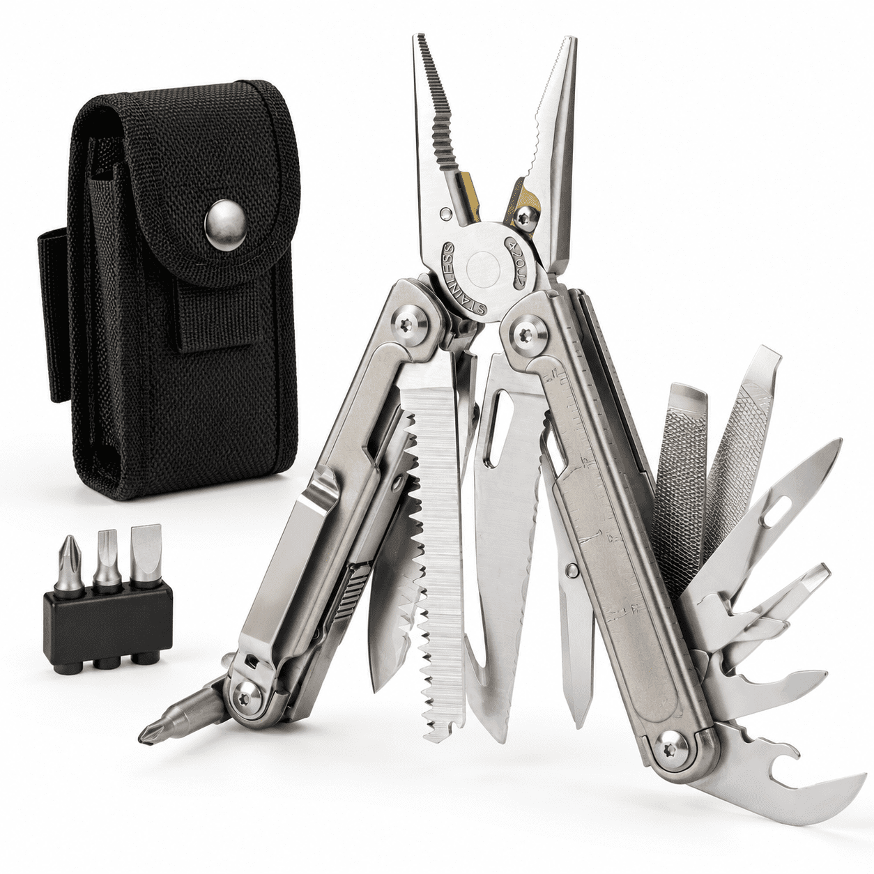 24-in-1ium Multitool Pliers 8.7oz Edc Pocket Tool 2048dt
