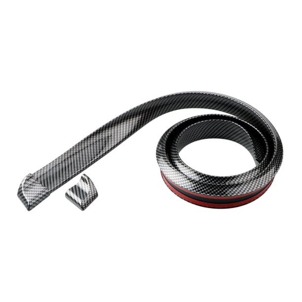 Kit de alerón para maletero de coche, borde de techo, barra de goma, accesorio universal para automóvil Fibra de carbono de 3.5 cm