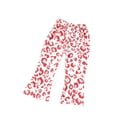thumbnail image 3 of RUTAYY Girls Flare Pants Leopard Print Elastic Waist Kid Bottoms Casual Daily Wear Red, 3 of 3