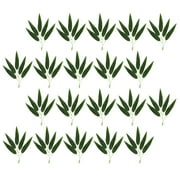Small Bamboo Leaves Garden Decoration Plastic Home Office Household Plant 300 Pcs