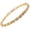 Golden yellow, variant on Eternal tennis bracelet, set with round-cut cubic zirconia, gold-plated, 7 inches