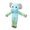 Elephant, variant on Squeaky Plush Dog Toy with Rope Limbs 15" - Cute Stuffed Animal for Small Medium Large Breeds - Interactive Chew Toy for Cuddling & Playing(Fox)