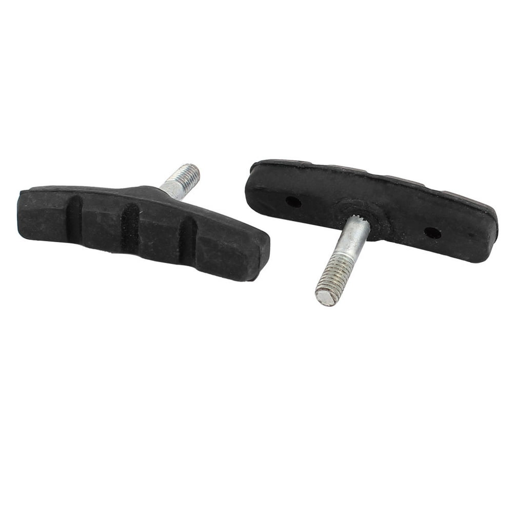 2 Pcs Soundless Rubber VBrake Bike Brake Pads Replacement for Mountain