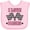 AD-Pink, variant on Inktastic I Love Racing Rally Flags Girls Girls Baby Bib