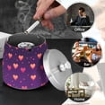thumbnail image 4 of Yayeee Ashtray with Lid for Cigarette Smokeless Stainless Steel Home Ash Holder, Love in The Clouds, 4 of 7
