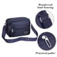 thumbnail image 5 of Mochila bandolera impermeable de 4 capas | Bolsa organizadora multibolsillos para hombre y mujer | Correa acolchada ajustable | Riñonera para trabajo, viajes, senderismo y actividades al aire libre, 5 of 6