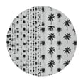 thumbnail image 4 of Orinice Flowers Palm Trees Round Table Cover Stain Resistant Washable Indoor Outdoor Tablecloth Kitchen Dining Wedding Parties 100% Polyester Fiber 31-35, 4 of 8