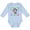 AE-Light Blue, variant on Inktastic Fort Myers Florida Cute Swimming Manatee Boys or Girls Long Sleeve Baby Bodysuit
