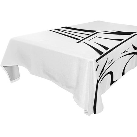 

POPCreation Tower Tablecloth 52x70 inches