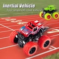 thumbnail image 2 of Friction Powered Monster Trucks Toys for Boys - Push and Go Car Vehicles Truck, Inertia Vehicle, Kids Birthday Christmas Party Supplies Gift 3 Years Old,Green+Red+Purple+Orange(4PCS), 2 of 9