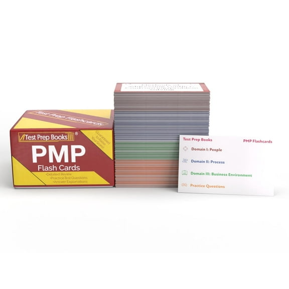 PMP Study Cards: PMP Exam Prep 2024-2025 with Practice Test Questions Covering the PMBOK 7th Edition [Full Color Cards]