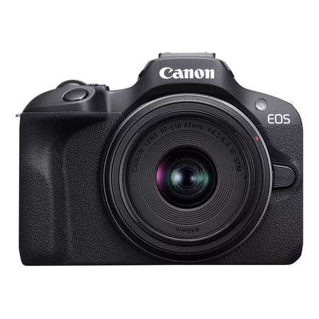 Canon EOS R100 Mirrorless Camera with RF-S18-45mm IS STM Lens, APS-C Sensor, 24.1MP, Entry-Level Creators (Sold without manufacturer warranty)