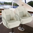 thumbnail image 4 of Gymax 2PCS Captain Bucket Seat Pontoon Boat Seat w/ Waterproof PVC Leather Bolts, 4 of 9