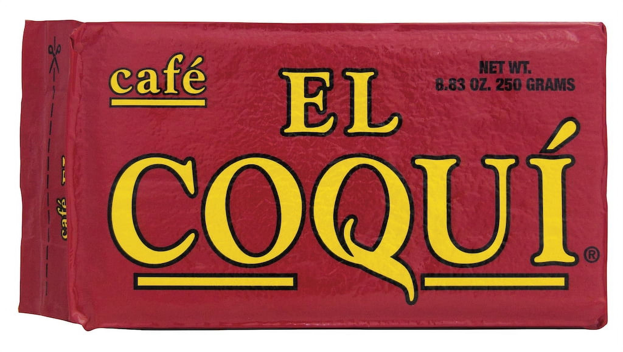 (3 pack) El Coqui Espresso Dark Roast Ground Coffee Bag Vegan, 8.83oz