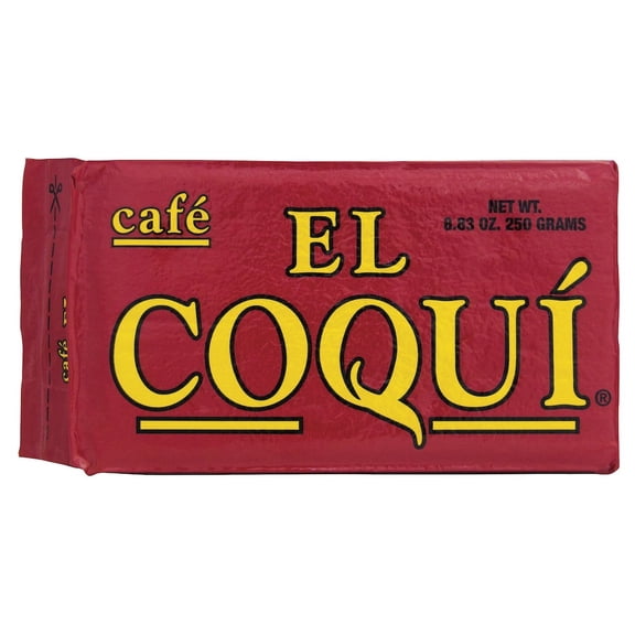 El Coqui Espresso Dark Roast Ground Coffee Bag Vegan, 8.83oz
