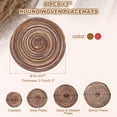 thumbnail image 2 of Uxcell 8 Pcs Manteles Individuales Redondos Tejidos, Mantel Lavable de 7 Pulgadas Resistente al Calor Decorativo para Mesa de Comedor Encimera, Café Gradiente/Rojo Gradiente, 2 of 7