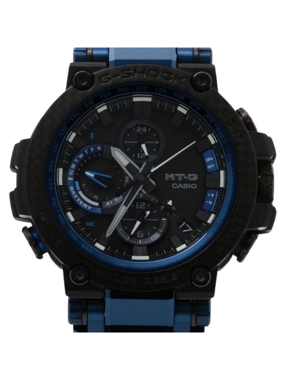 Pre-Owned CASIO G-SHOCK MT-G MTG-B1000 Series MTG-B1000XB-1AJ Black Resin Men's Analog Watch