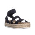 thumbnail image 1 of Steve Madden Kimmie Espadrille Wedge Sandals, Black, 1 of 6
