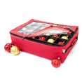 thumbnail image 2 of 2-Tray Red Christmas Ornament Storage Bag - Holds up to 48 Ornaments, 2 of 7