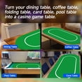 thumbnail image 5 of GSE Games & Sports Expert 70"x35" Professional Casino Poker Tabletop Layout Mat with Carrying Bag, Non-Slip Rubber Poker Felt, 5 of 8
