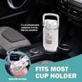 thumbnail image 3 of MUKOKO 40oz Glass Water Bottle, Bottle with Straw and Lid, Glass Tumbler with Time and Water Marker, Iced Coffee Cup with Silicone Sleeve, Travel Coffee Mug Fits in Car Holder, White, 3 of 7