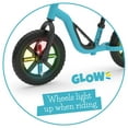 thumbnail image 4 of Charlie Glow Sky Lightweight Balance Bike with Carry Handle and Light-up Wheels, Adjustable Seat and Handlebar, and Puncture-Proof 10-inch Tires, 4 of 10