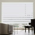 thumbnail image 7 of Superjoe 60"W X 72"H Dual Layer Zebra Roller Shades Cordless Blinds for Windows, Sheer or Privacy, White, 7 of 7