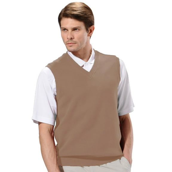 Monterey Club Men's Flatback Knit V-neck Vest #1721