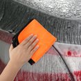 thumbnail image 5 of Unique Bargains 3pcs Microfibre Car Drying Towel 11.81"x11.81" Extra Large Car Cleaning Detailing Absorbent Gray Orange, 5 of 6