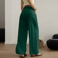 thumbnail image 5 of Neewe Women's Stretchy Wide Leg Palazzo Lounge Pants Casual Comfy High Waist Palazzo Pants, 5 of 8