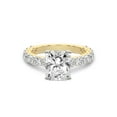 thumbnail image 4 of IGI Certified 1 Carat Radiant Shape Lab Grown Diamond Engagement Ring | 14K Yellow Gold | Genelia Side Stone Diamond Ring | FG-VS1-VS2 Quality Friendly Diamonds, 4 of 6