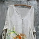 thumbnail image 4 of Vestido HUOGUO Vintage Floral Manga 3/4 para mujer, talla grande, 4 of 5