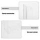 thumbnail image 5 of GOOHOCHY Archivador de pared de acrílico transparente tamaño A4, organizador de papel colgante, estante transparente para documentos para oficina y hogar., 5 of 8