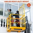 thumbnail image 5 of Forklift Safety Cage with Cover - 43x45 Inch OSHA Compliant Man Basket, 1400lb Capacity, Includes Safety Harness Anchor Points for Personnel Lifting, 5 of 6