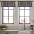 thumbnail image 3 of LALILO Kitchen Curtain Valance Ethnic Boho Traditional Rod Pocket Window Curtain 52"x 18" Set of 2, 3 of 5