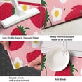 thumbnail image 3 of Strawberry Plants Fruit Flower Pink Pattern Kitchen Rug Mat,Kitchen Runner Rugs Non Skid Washable,Decorative Kitchen Floor Mats for Kitchen,Sink,Laundry,17"X47", 3 of 5