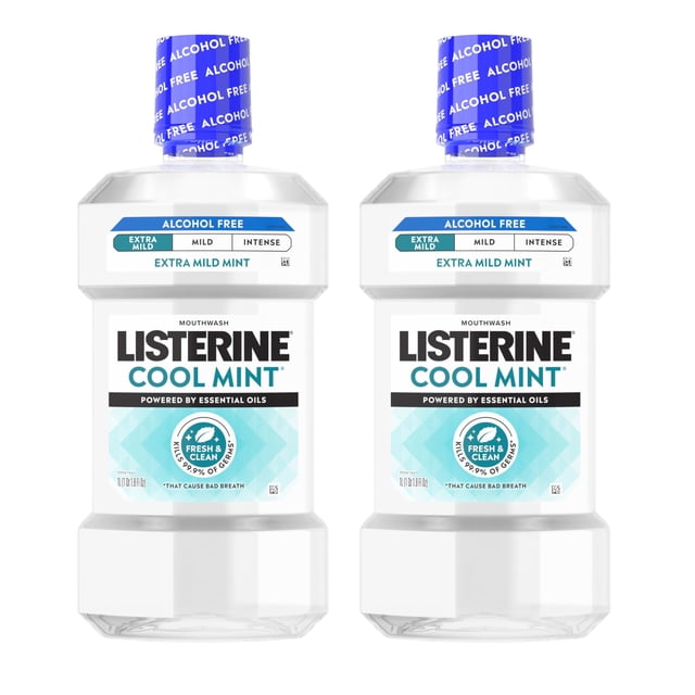Enjuague bucal Listerine Extra Suave sin alcohol 2 x 1 L
