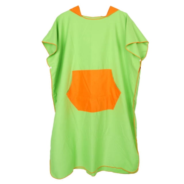 Traje De Neopreno Con Poncho De Surf Unisex Traje De Neopreno Toalla Y Bolsillo Cambiantes, Bolsa De Malla Para Nadar Kitesurf Beach Kayak Longboard D Verde Macarena Traje cambiador de surf