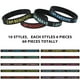 thumbnail image 3 of Pulseras de silicona QEERBSIN Inspirational, 60 unidades, para niños, 3 of 8