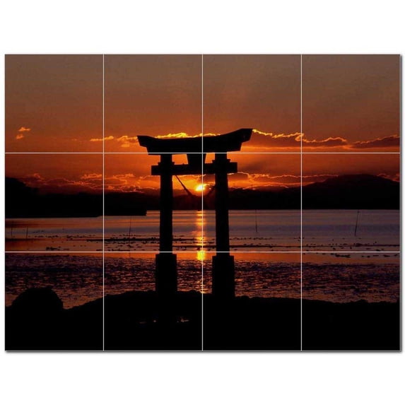 Sunset Ceramic Tile Mural Kitchen Backsplash Bathroom Shower 401554-M43