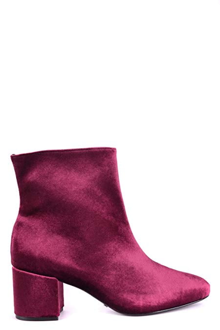 fabric high heel ankle boots