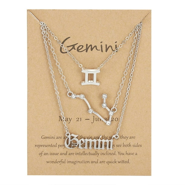 Collar para mujer, joyería para mujer, conjunto de 3 piezas de joyería para mujer, collar con la letra "doce" en inglés antiguo.