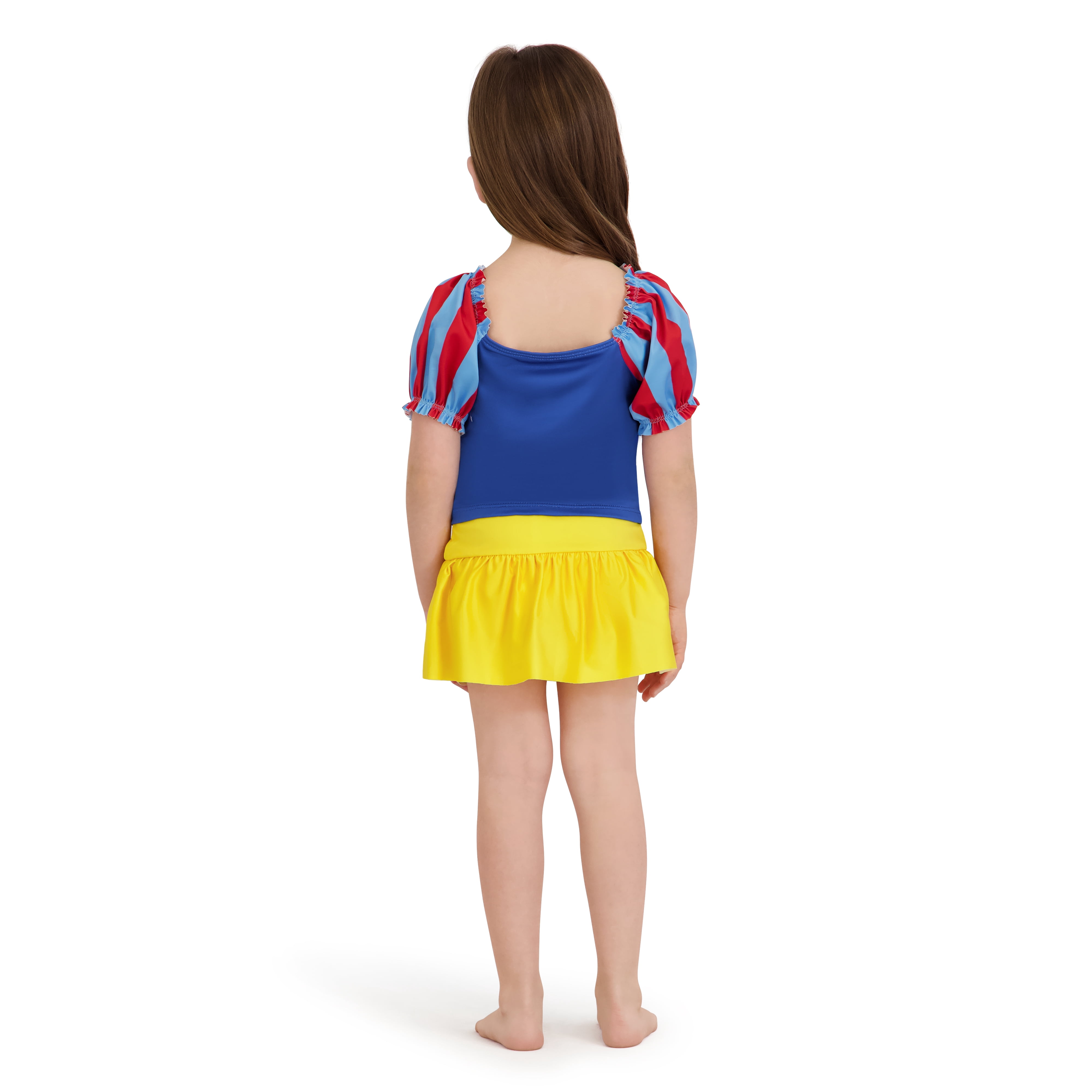Character Toddler Girl Puff- Sleeve Tankini and Skirt Swimsuit, Sizes 12M- 5T