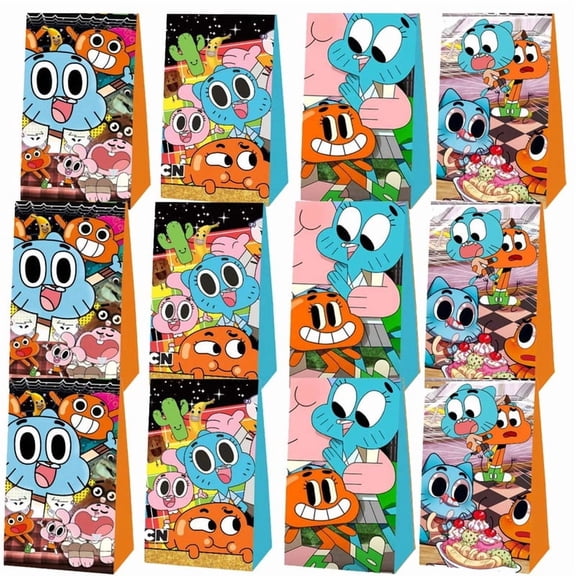 The Amazing World of Gumball Goodie Bags Party Favor Candy Decorations Treat Supplies Birthday