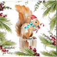 thumbnail image 2 of Great Art Now Holiday Squirrel, Deer, Moose & Owls by Lanie Loreth 4 Piece Canvas Art Set Each 14W x 14H, 2 of 5