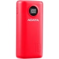 thumbnail image 2 of Power Bank 20000MAH Adata P20000QCD Batería Portatil Tipo C Rojo, 2 of 5